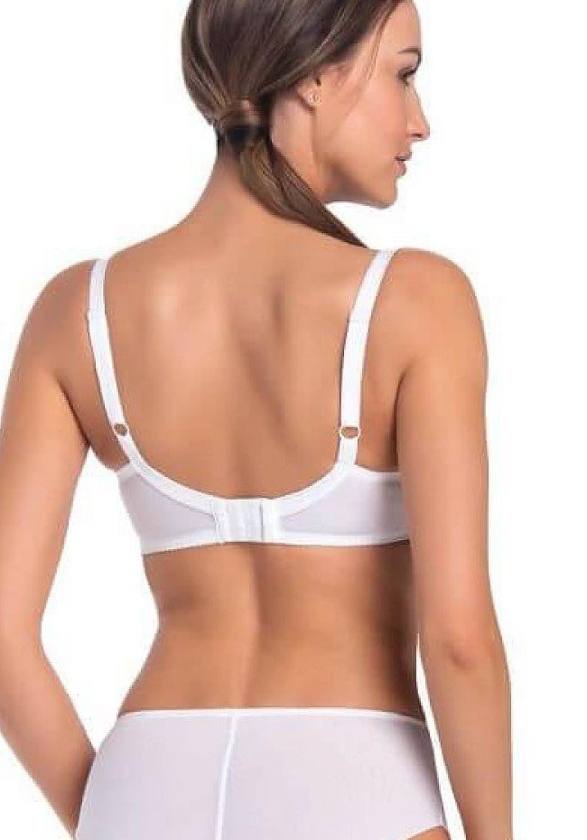 Teyli Balcony Lace Bra White