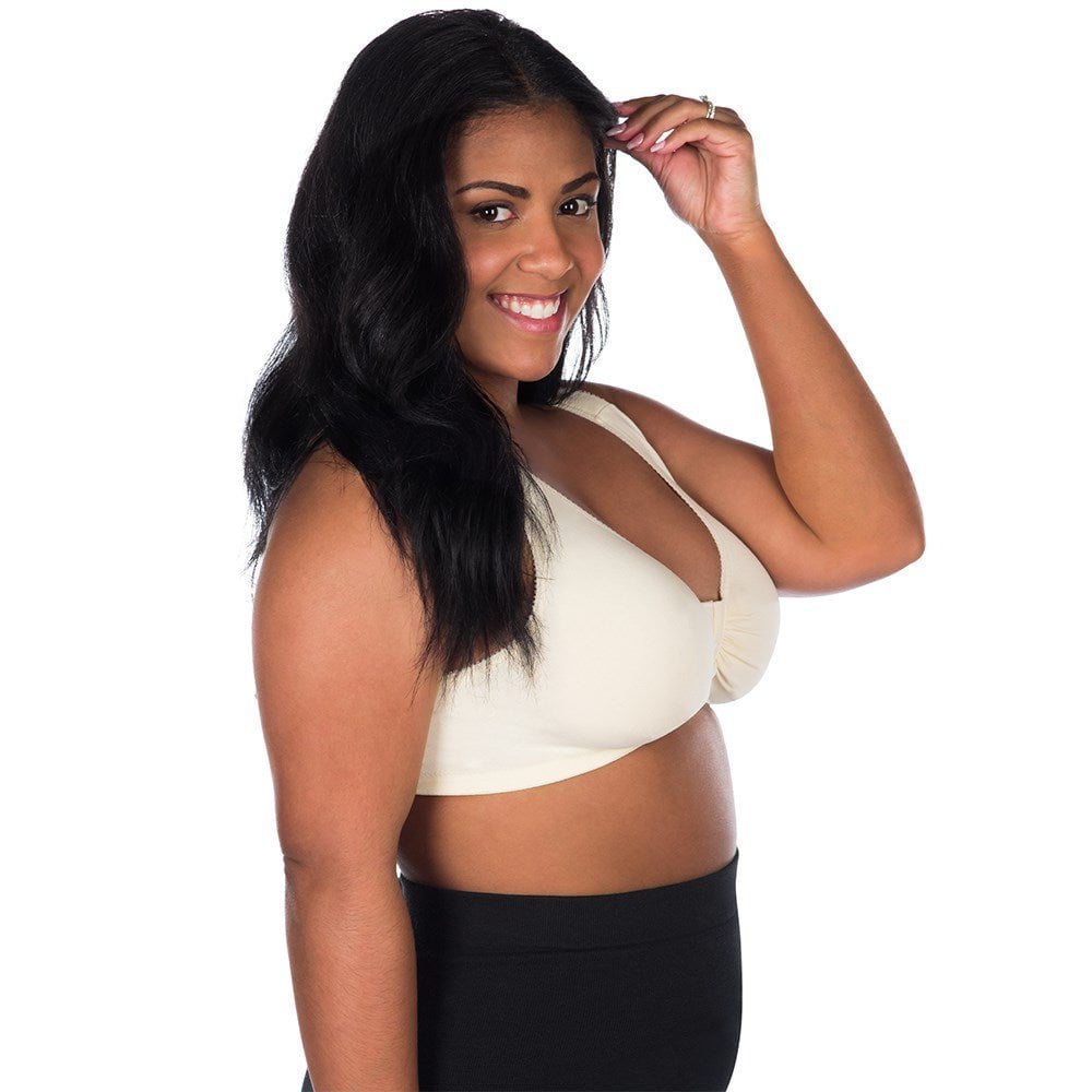Meryl Front Close Cotton Plus Size Lounge & Sleep Bra - Style Gallery