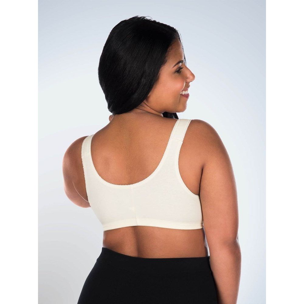 Meryl Front Close Cotton Plus Size Lounge & Sleep Bra - Style Gallery