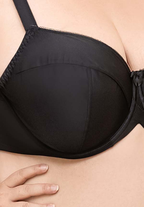 Smooth Classic Full Cup Non-Padded Underwire Everyday Bra Black