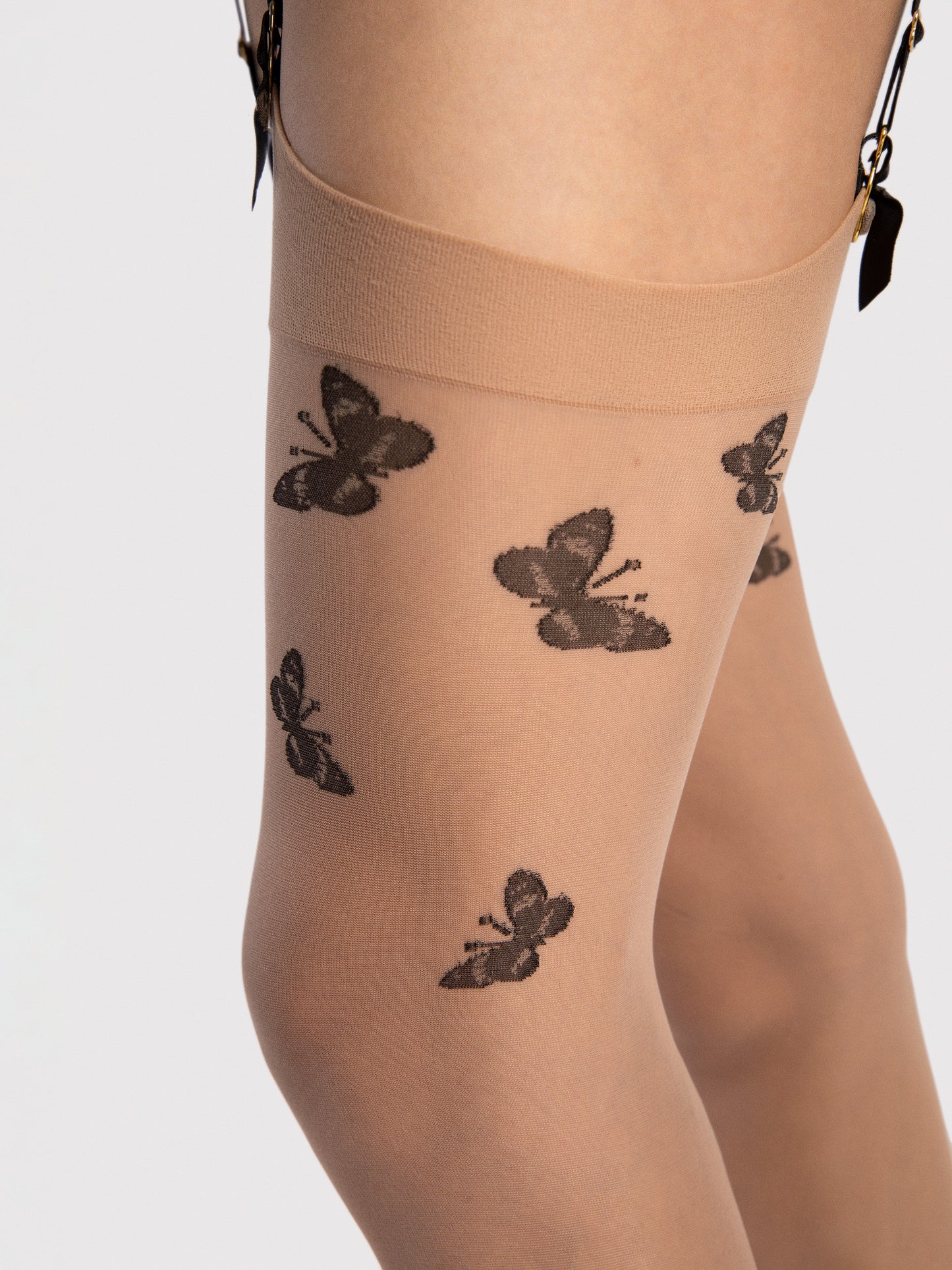 Farfalle 20 den Butterflies Stockings by Fiore (Nude)