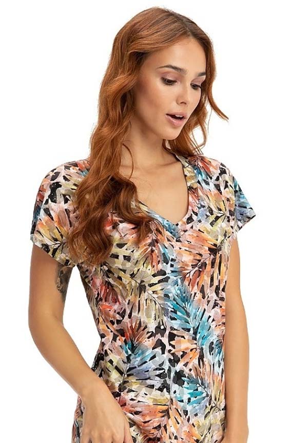 Exotic Leaves Premium Luna Summer Shirtdress