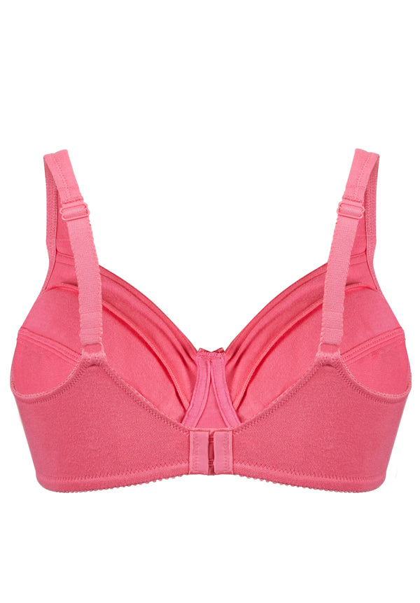Satin Trim Wirefree Unlined Cotton Bra Bestform