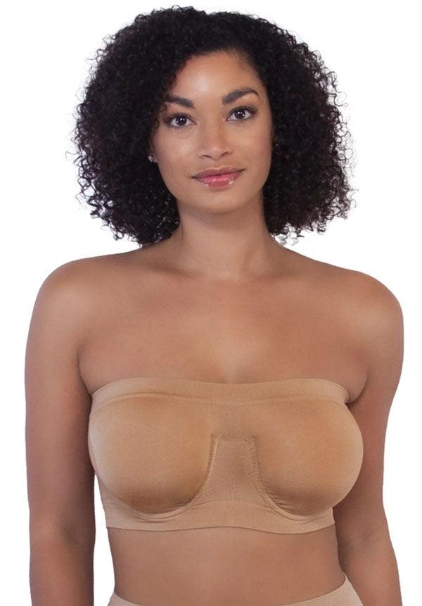 Rhonda Shear Angel Seamless Underwire Bandeau Bra (Dusty Pink)