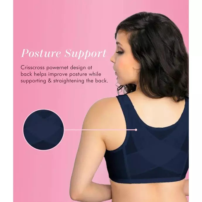Front Close Wireless Lace Posture Bra - Style Gallery