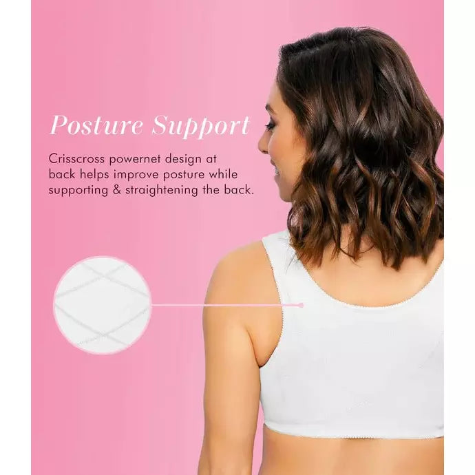 Front-Close Cotton Posture Control Bra - Style Gallery