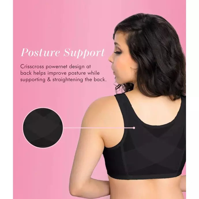 Front Close Wireless Lace Posture Bra - Style Gallery