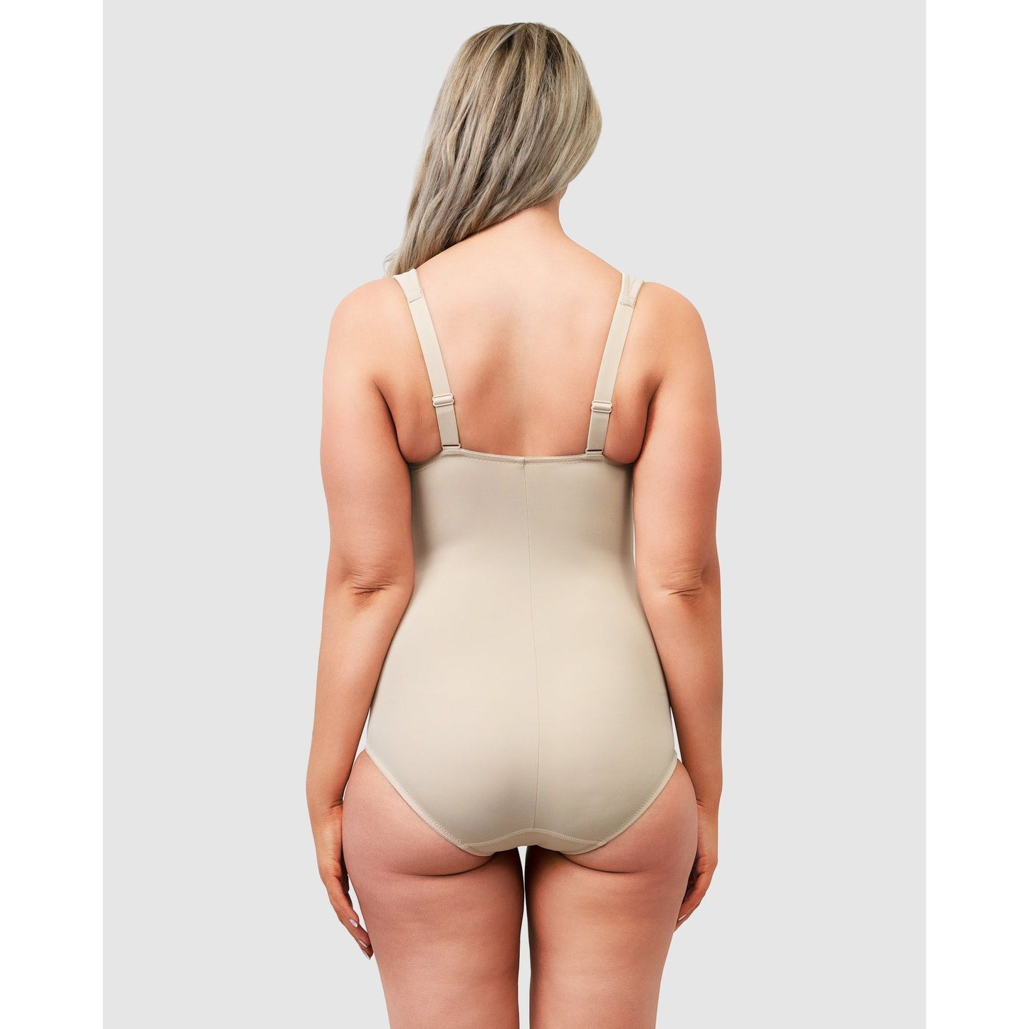 Wide Strap Supportive Bodysuit With Lace - Style Gallery