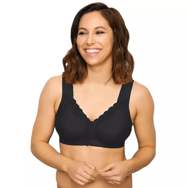 Front-Close Cotton Posture Control Bra - Style Gallery