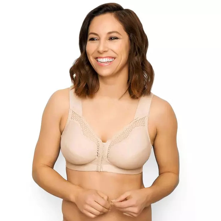 Front-Close Cotton Posture Control Bra - Style Gallery