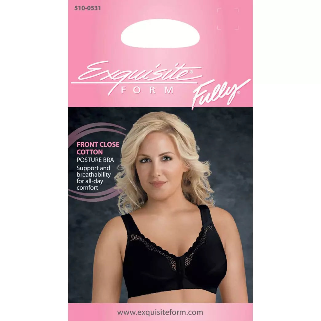 Front-Close Cotton Posture Control Bra - Style Gallery