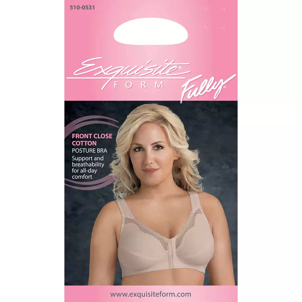 Front-Close Cotton Posture Control Bra - Style Gallery
