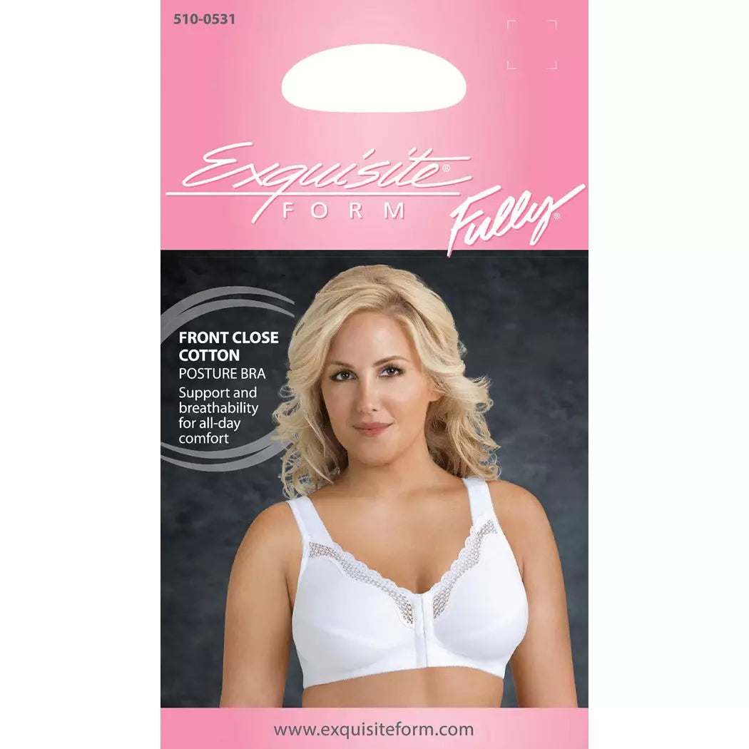 Front-Close Cotton Posture Control Bra - Style Gallery