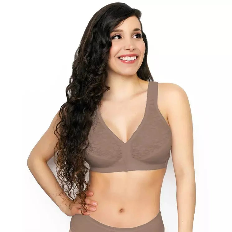 Front Close Wireless Lace Posture Bra - Style Gallery