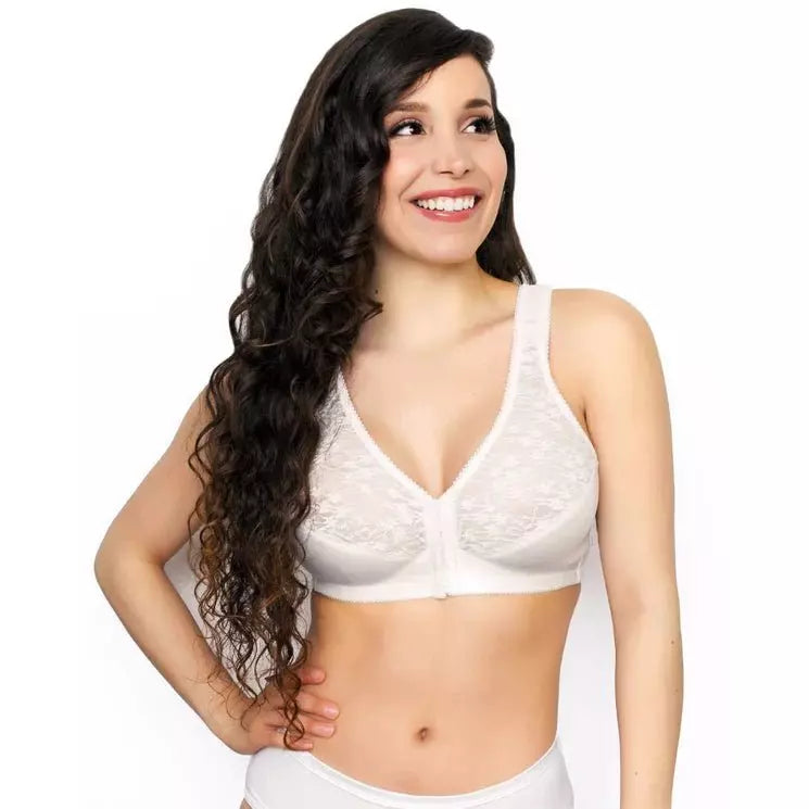 Front Close Wireless Lace Posture Bra - Style Gallery