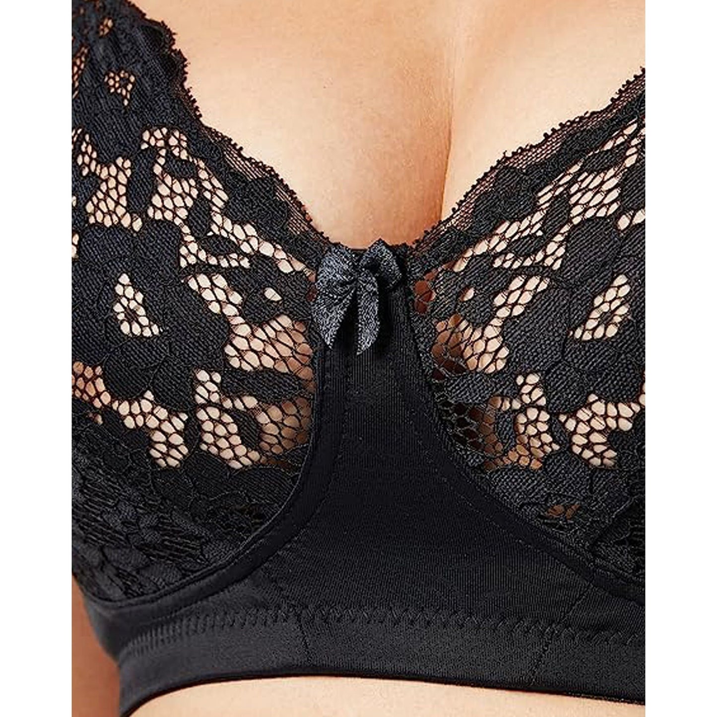 Cotton-Lined Wirefree Lace Bra - Style Gallery