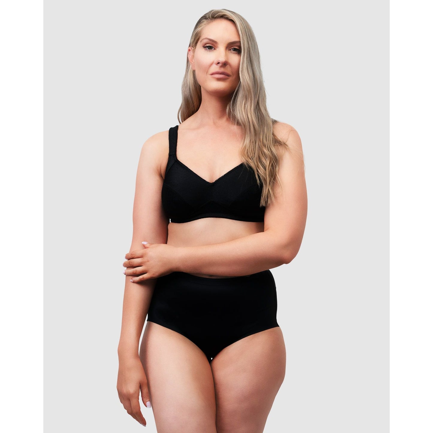 Comfortable Cotton Lined Wide Strap Wirefree Bra - Style Gallery