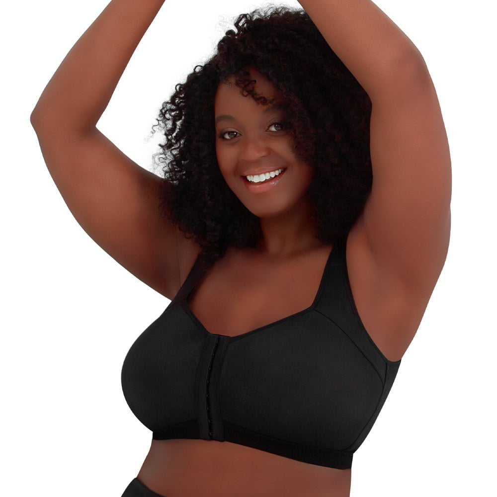 Lillian Wirefree Back Smoothing Front Close Bra - Style Gallery