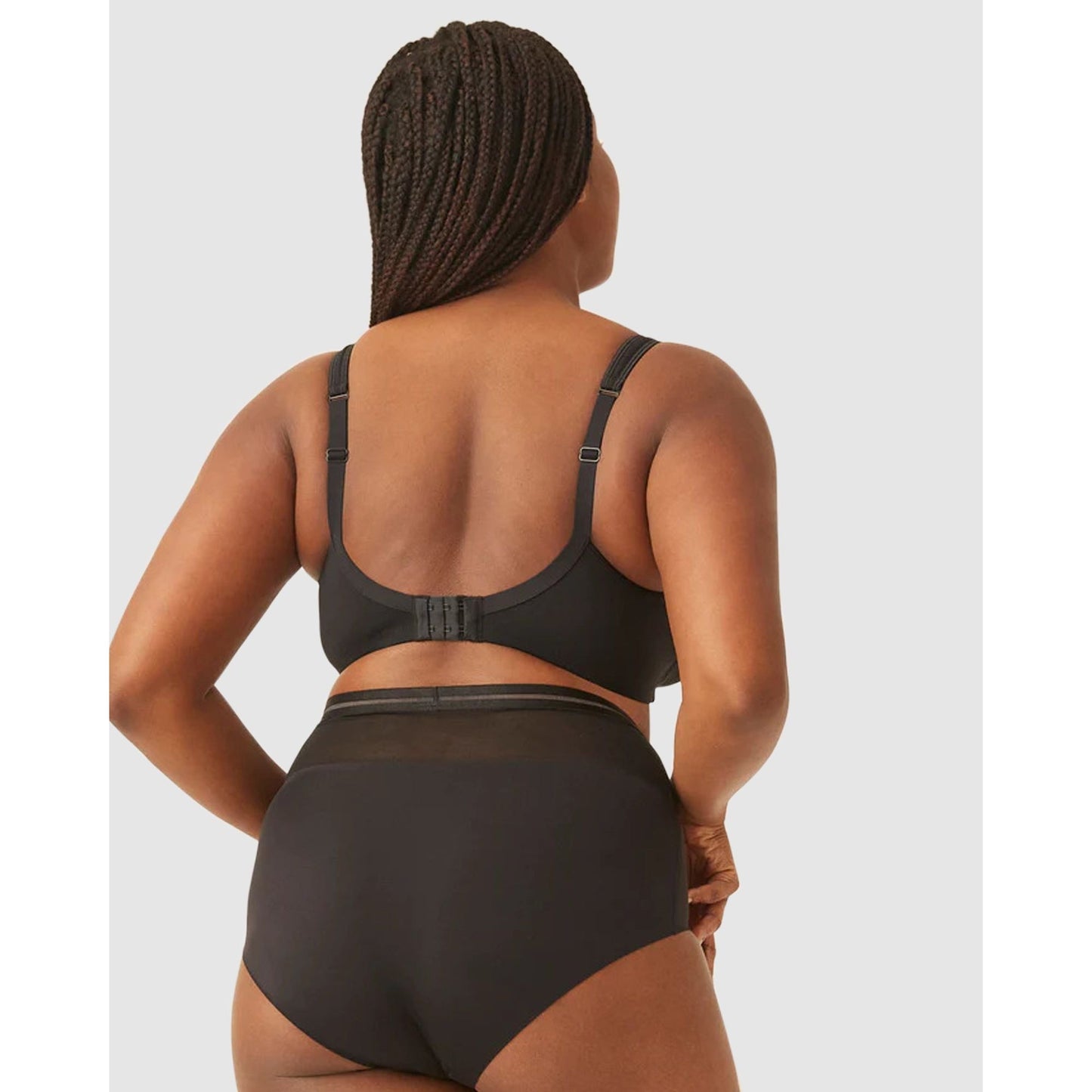 Comfortable Wide Strap Wirefree Bra With Mesh - Style Gallery
