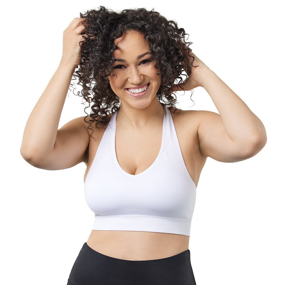 Lea Plus Size Wireless Racerback Sports Bra - Style Gallery