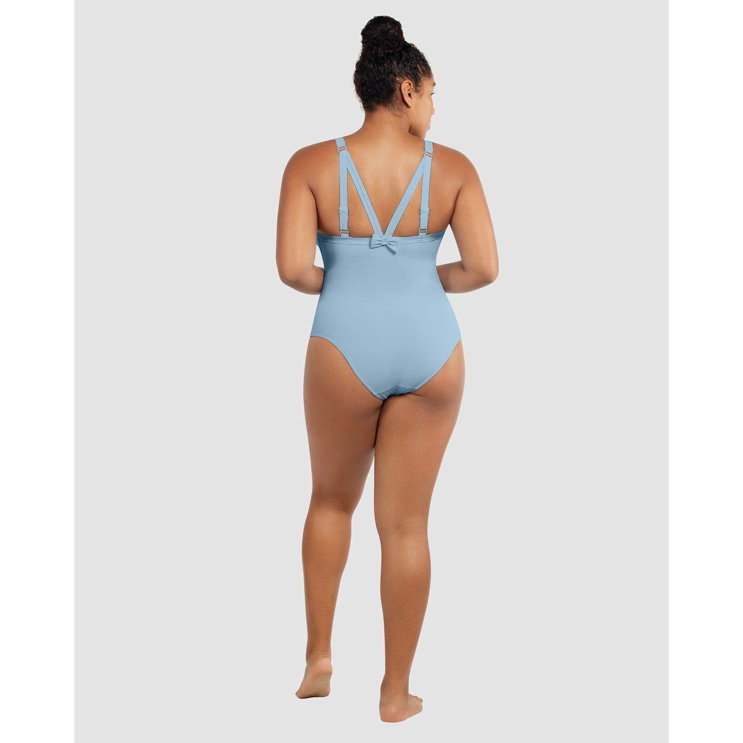 Vivien Full Bust V Neck Plunge Swimsuit - Style Gallery