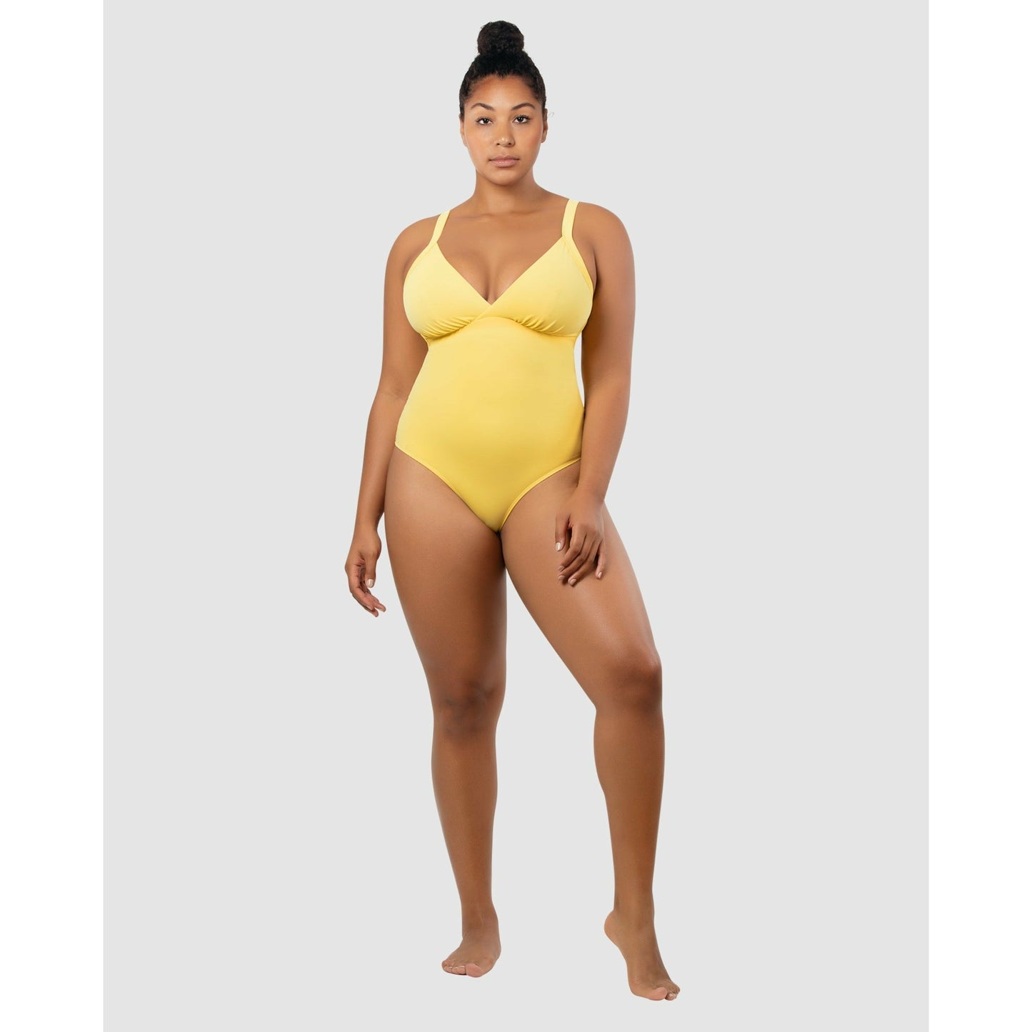 Vivien Full Bust V Neck Plunge Swimsuit - Style Gallery