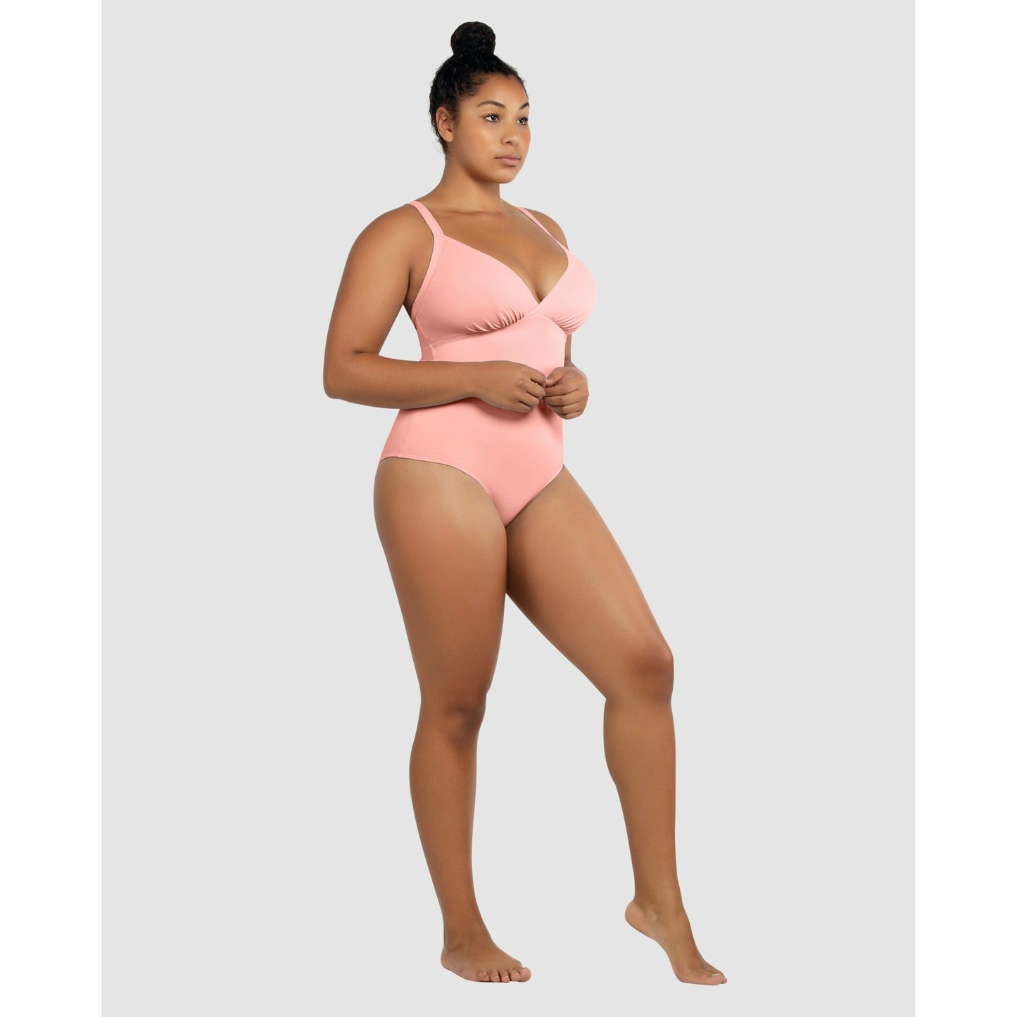 Vivien Full Bust V Neck Plunge Swimsuit - Style Gallery