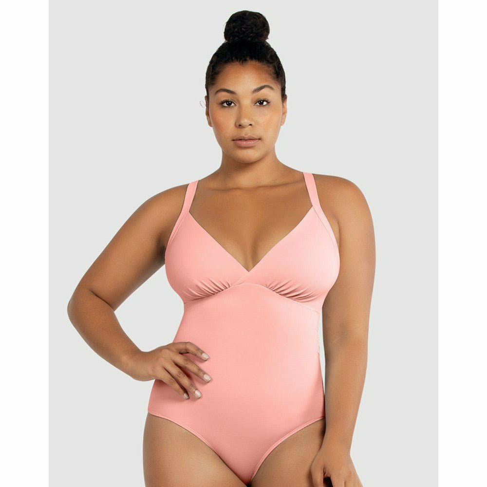 Vivien Full Bust V Neck Plunge Swimsuit - Style Gallery