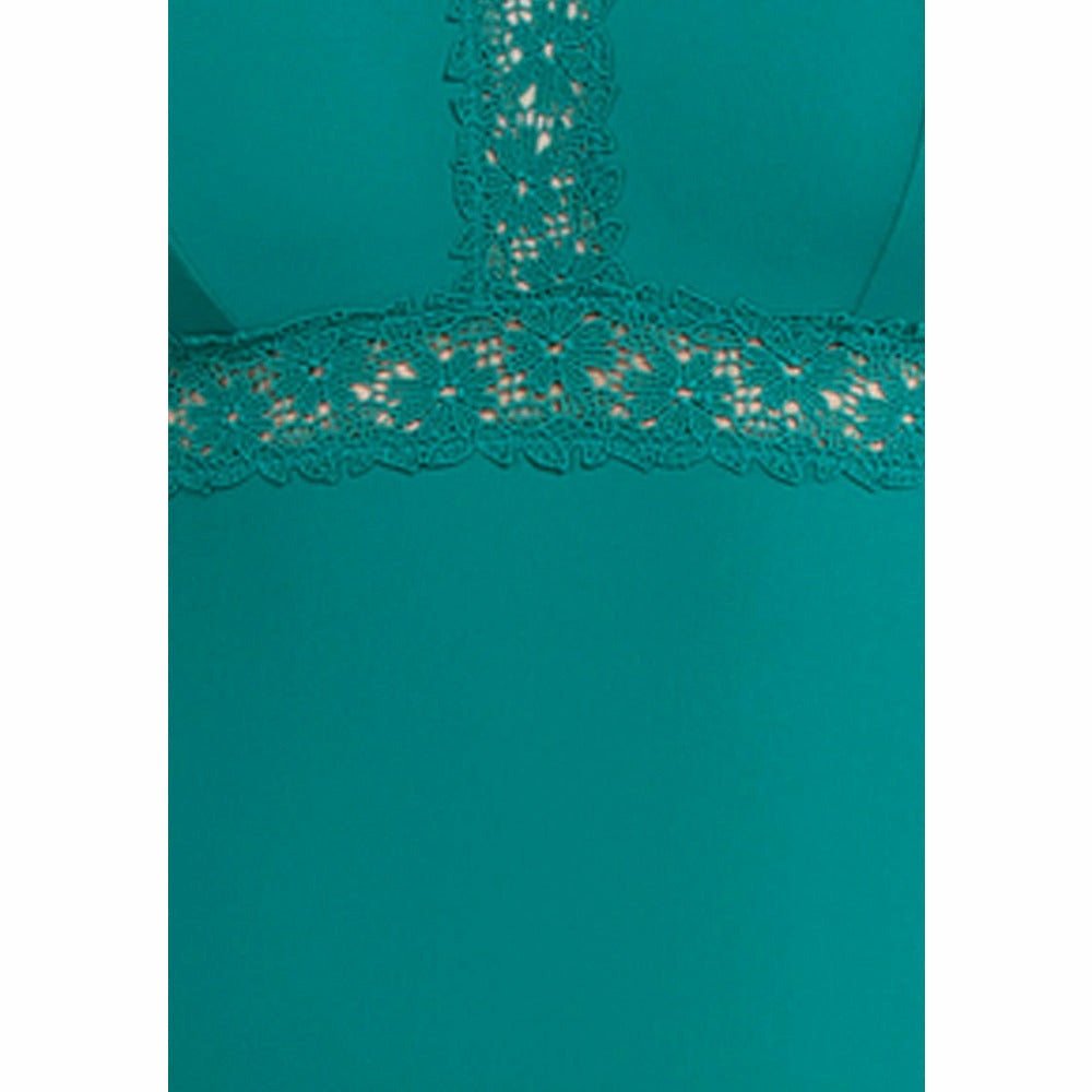 Brigitte Low Back One Piece Swimsuit with Lace - Style Gallery