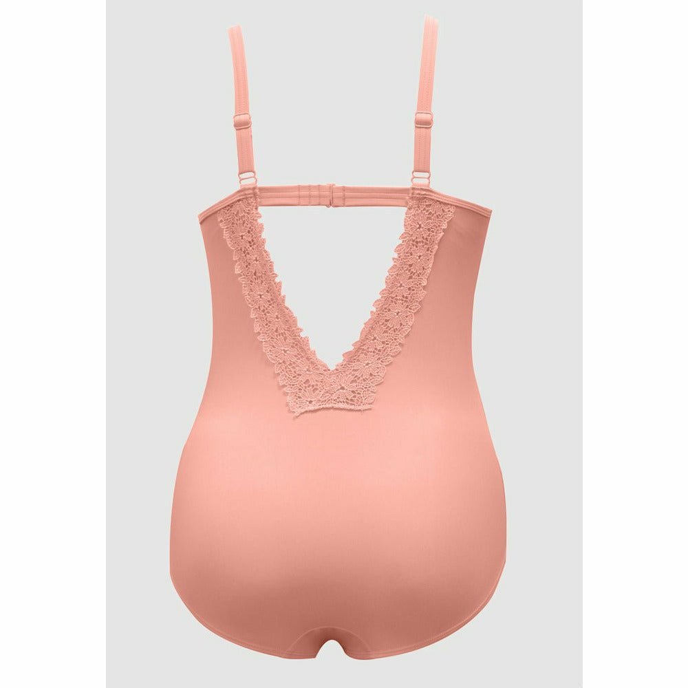 Brigitte Low Back One Piece Swimsuit with Lace - Style Gallery