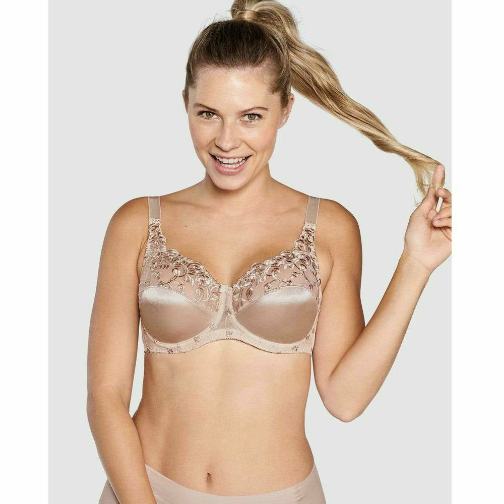Embroidered Underwired Balconette Bra - Style Gallery