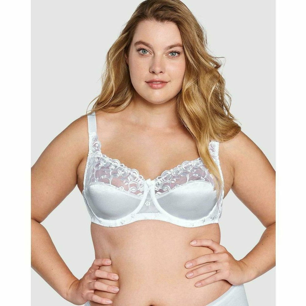 Embroidered Underwired Balconette Bra - Style Gallery
