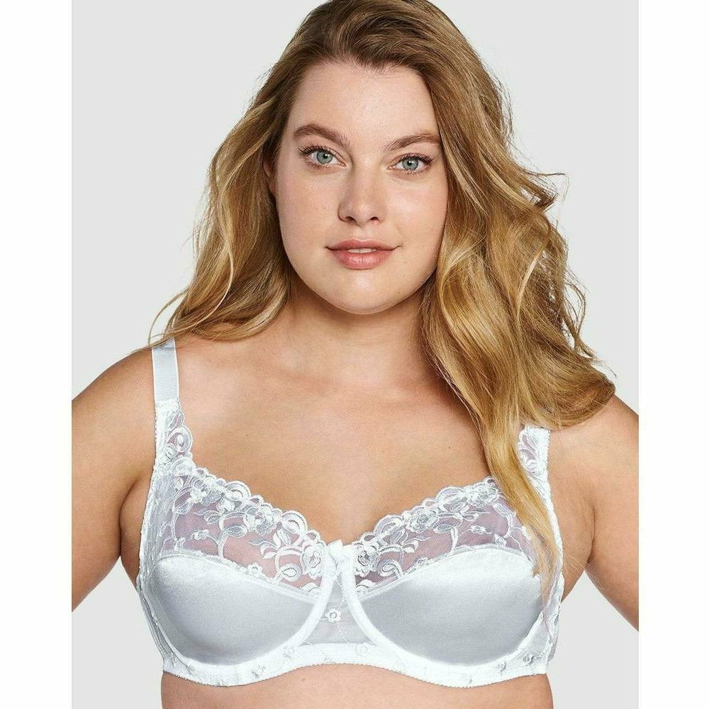 Embroidered Underwired Balconette Bra - Style Gallery