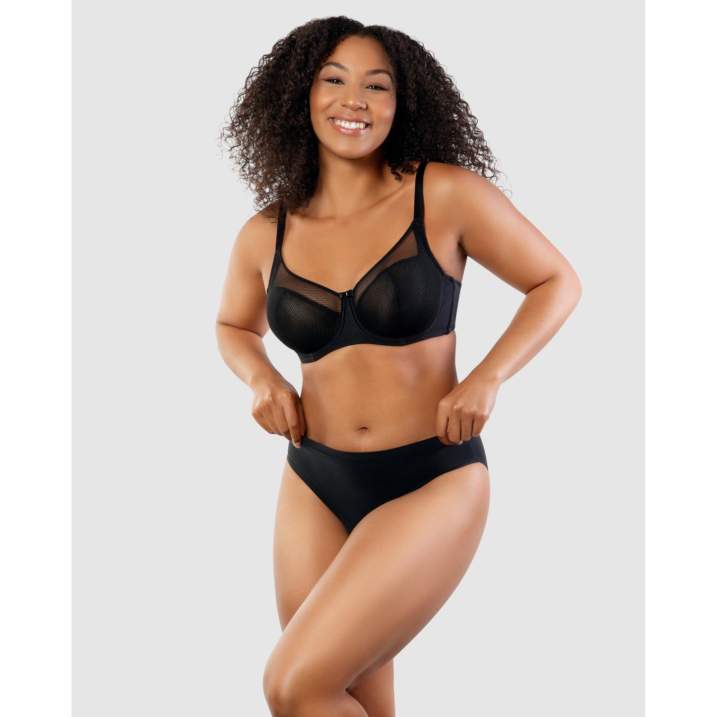 Paige Geometric Lace Unlined Wired Full Bust Bra - Style Gallery