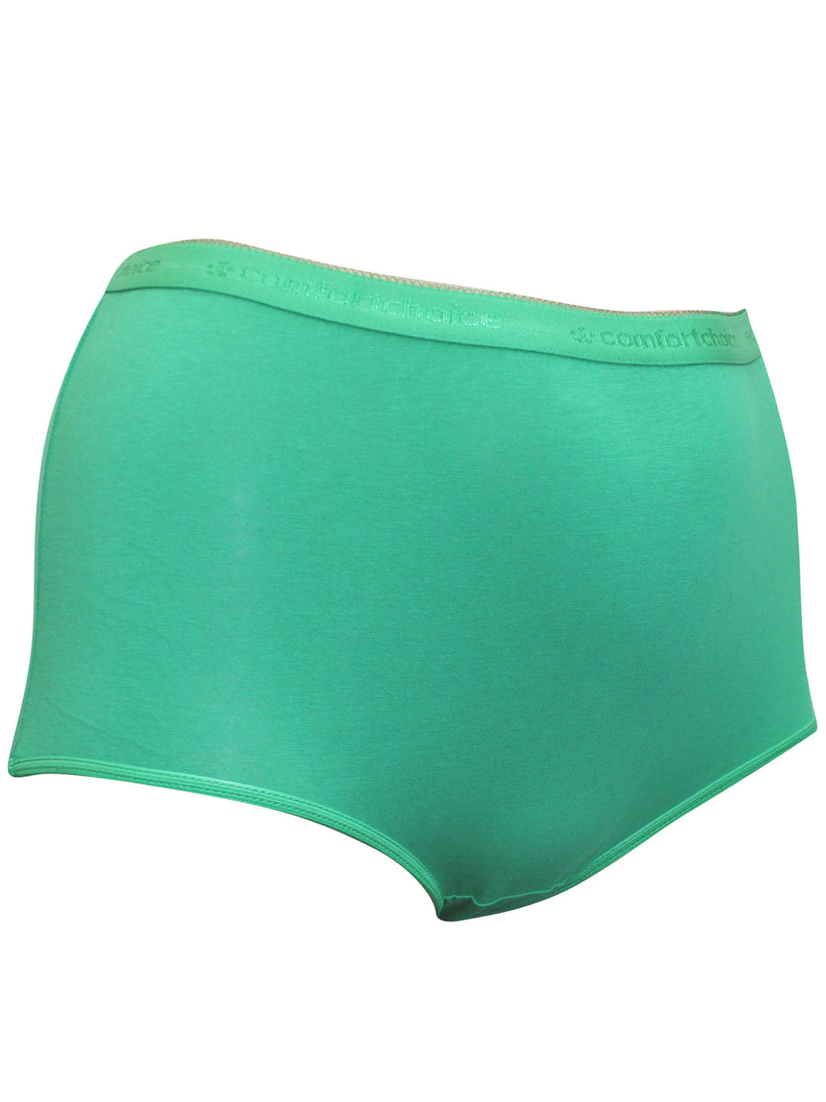 100% Cotton Pull On Full Brief Green