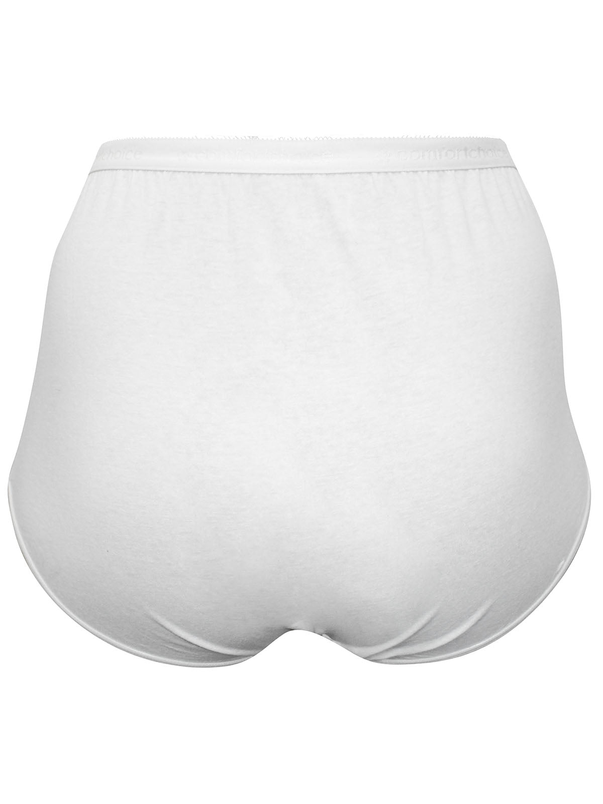 100% Cotton Pull On Full Brief White