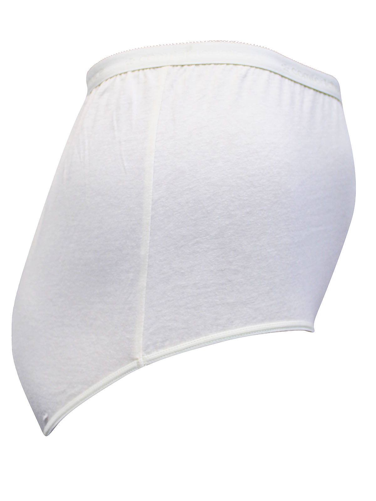 100% Cotton Pull On Full Brief White