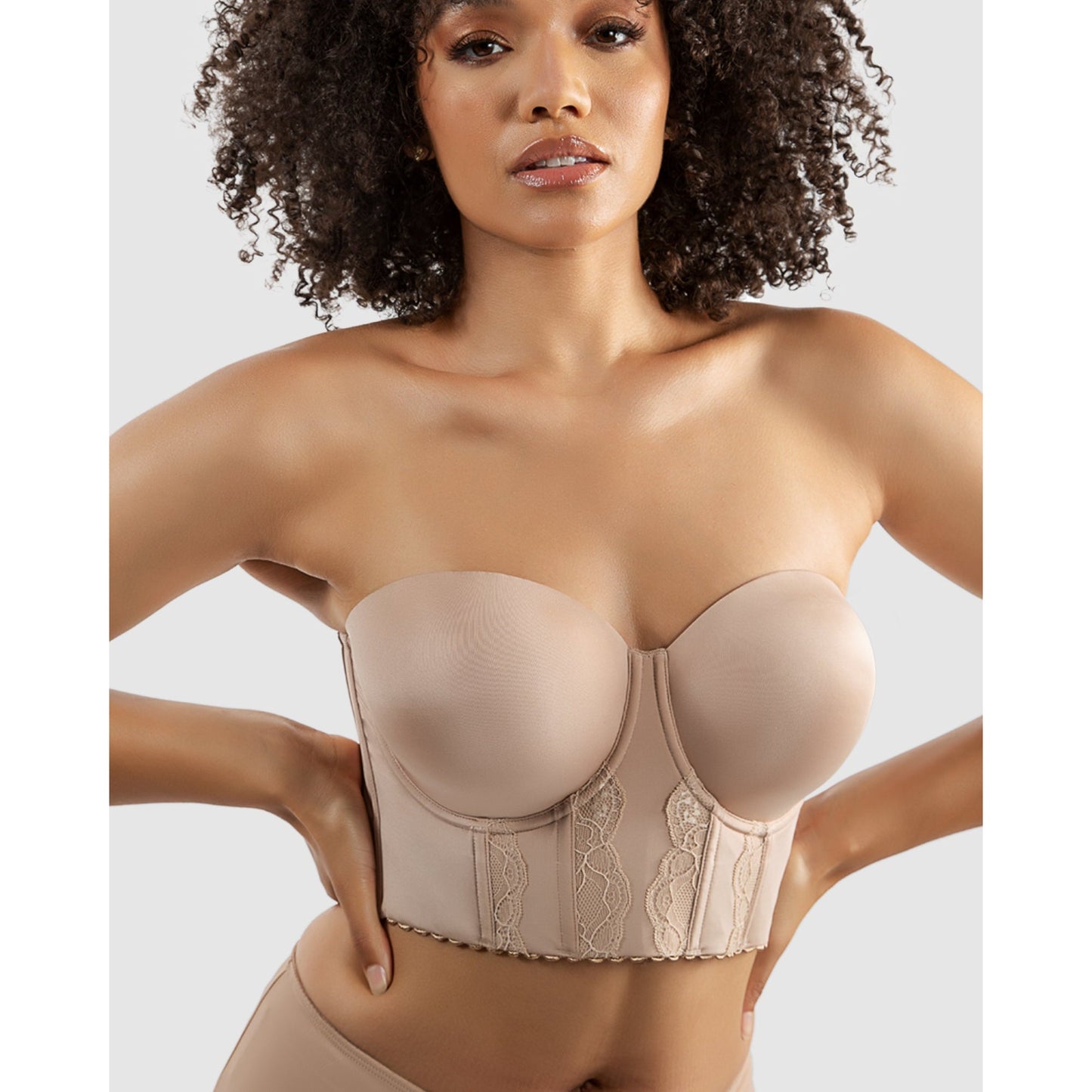 Elissa Seamless Padded Longline Strapless Bra - Style Gallery