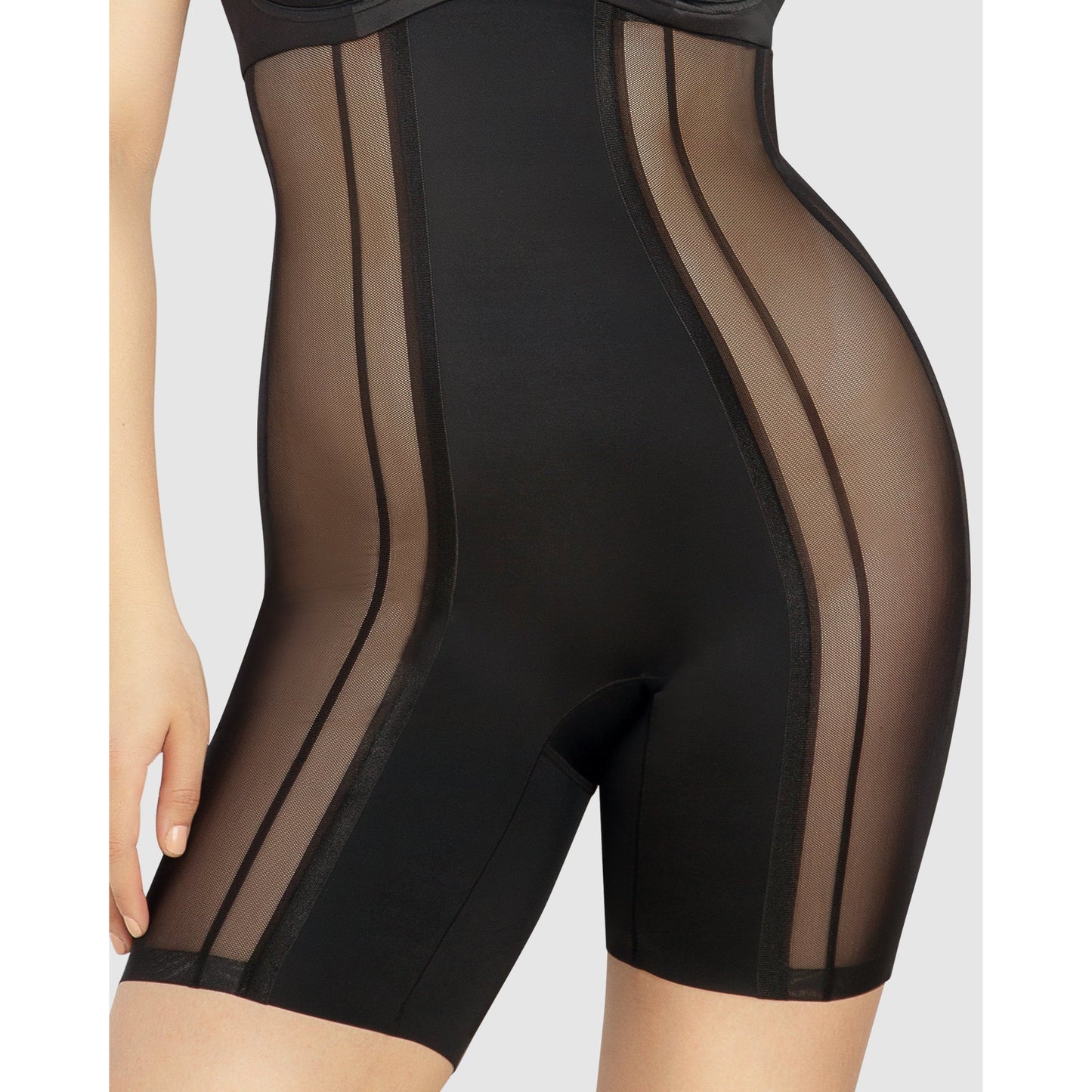 Shea Ultra High Waist Sheer Shapewear Short - Style Gallery