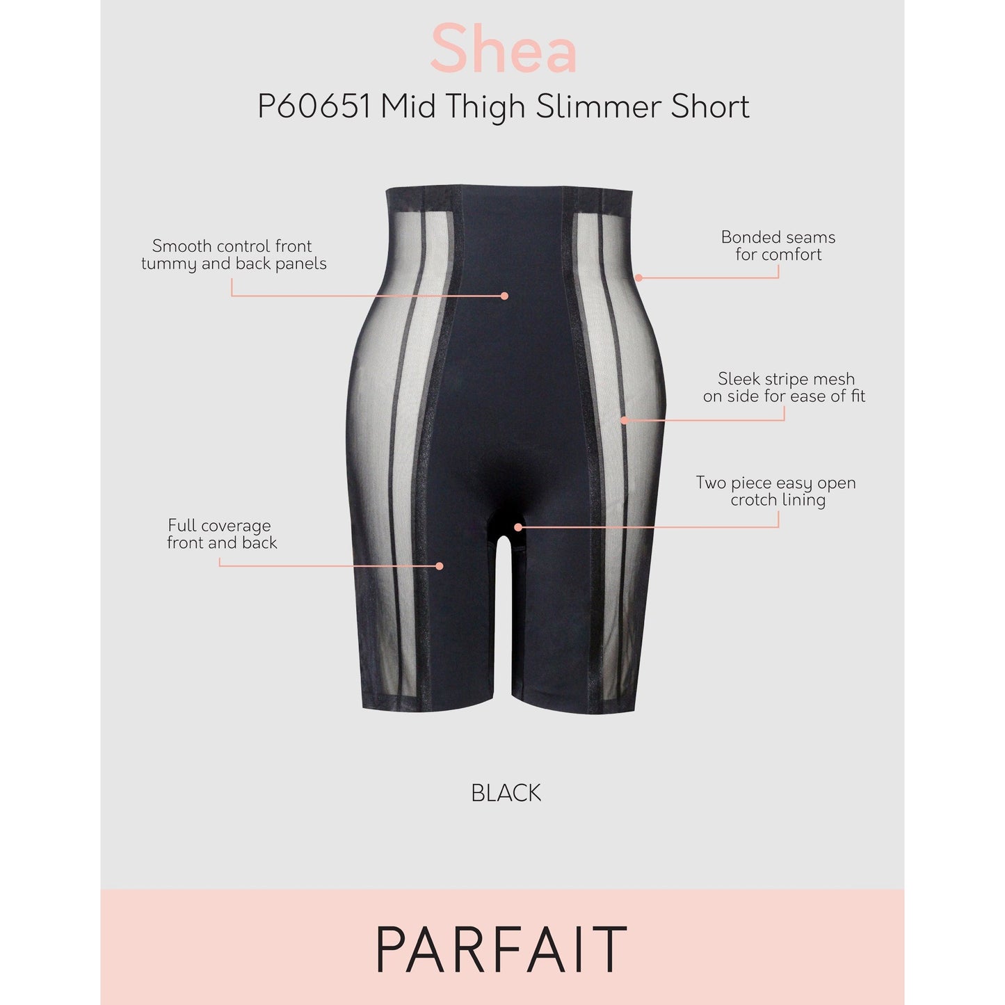 Shea Ultra High Waist Sheer Shapewear Short - Style Gallery