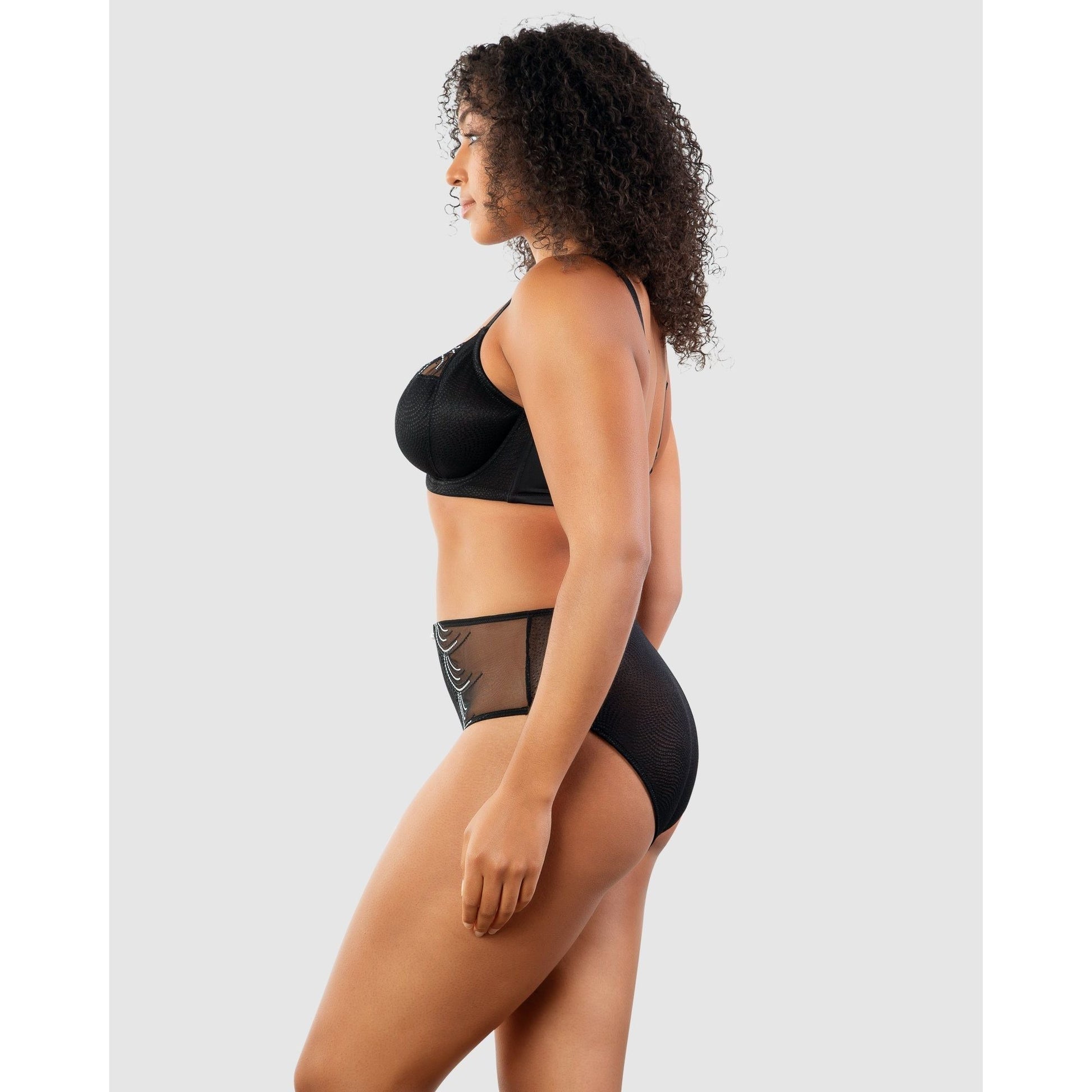 Pearl Wired Unlined Full Bust Bra With Embroidery - Style Gallery