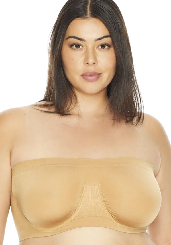 Rhonda Shear Angel Seamless Underwire Bandeau Bra (Dusty Pink)