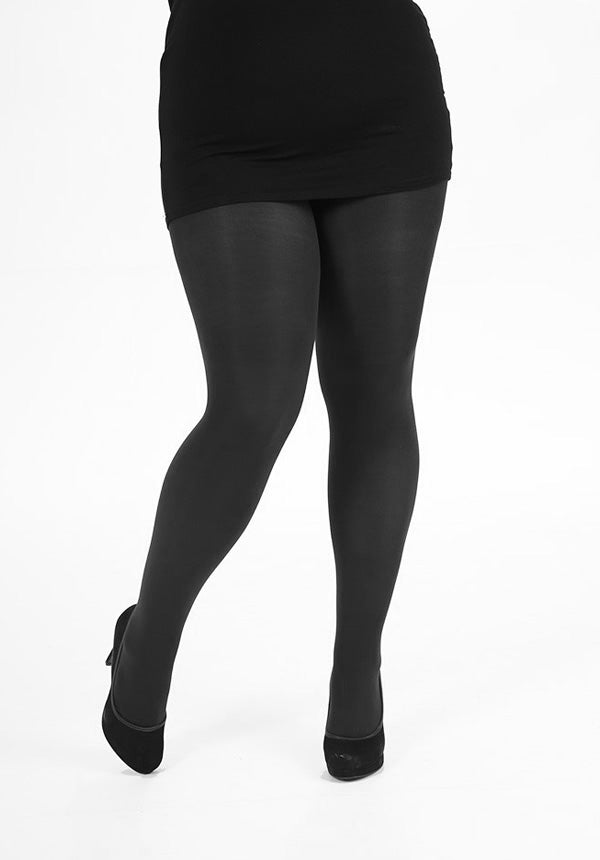 Winter Plus Size Opaque Tights 120 Denier in Black