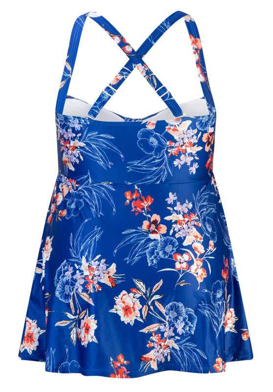Dallas Spring Floral Swimdress with Wirefree Soft Bra D-E