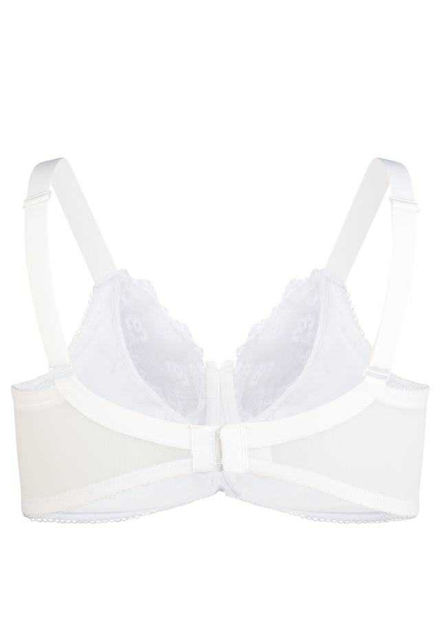 Rita Lace Cup Underwire Balcony Bra White