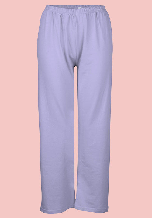 Women's Cotton Rich Lounge Pants Lilac