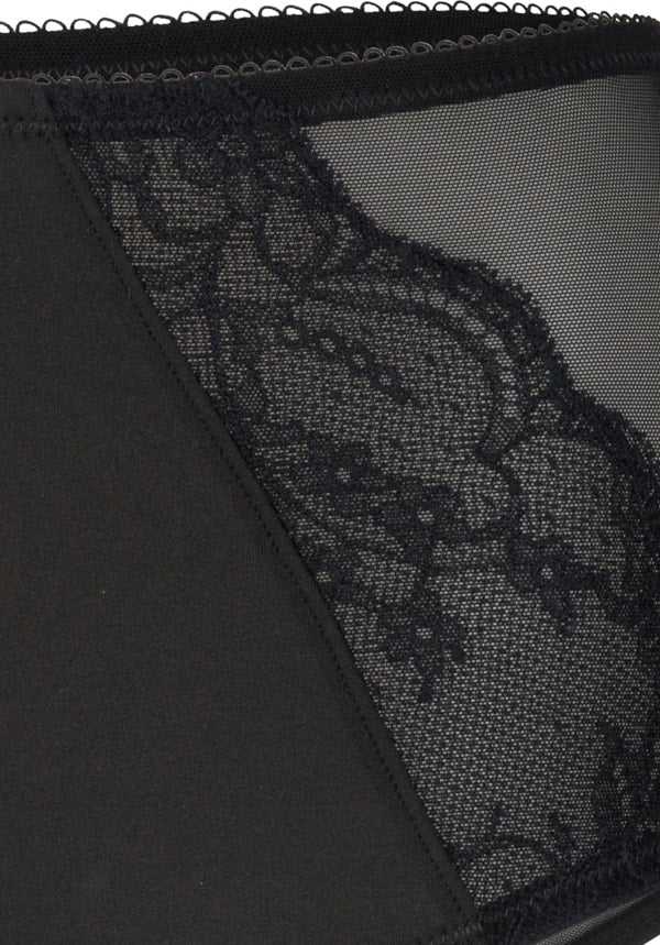 Eve Total Sheer Women Lace Side Hipster Black