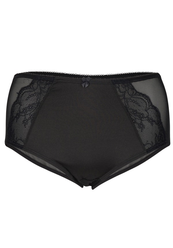 Eve Total Sheer Women Lace Side Hipster Black
