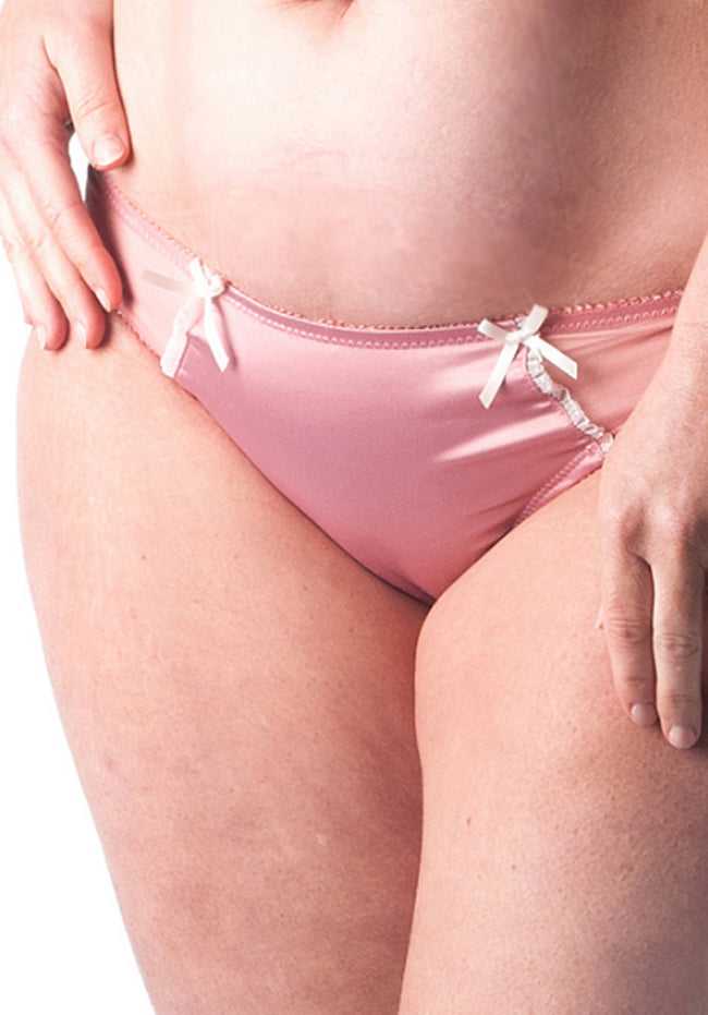 Women Satin and Lace Sheer Bikini