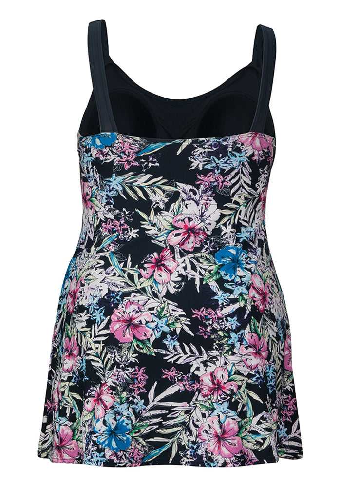Cruise On Slimfit Swimdress with Padded Bra